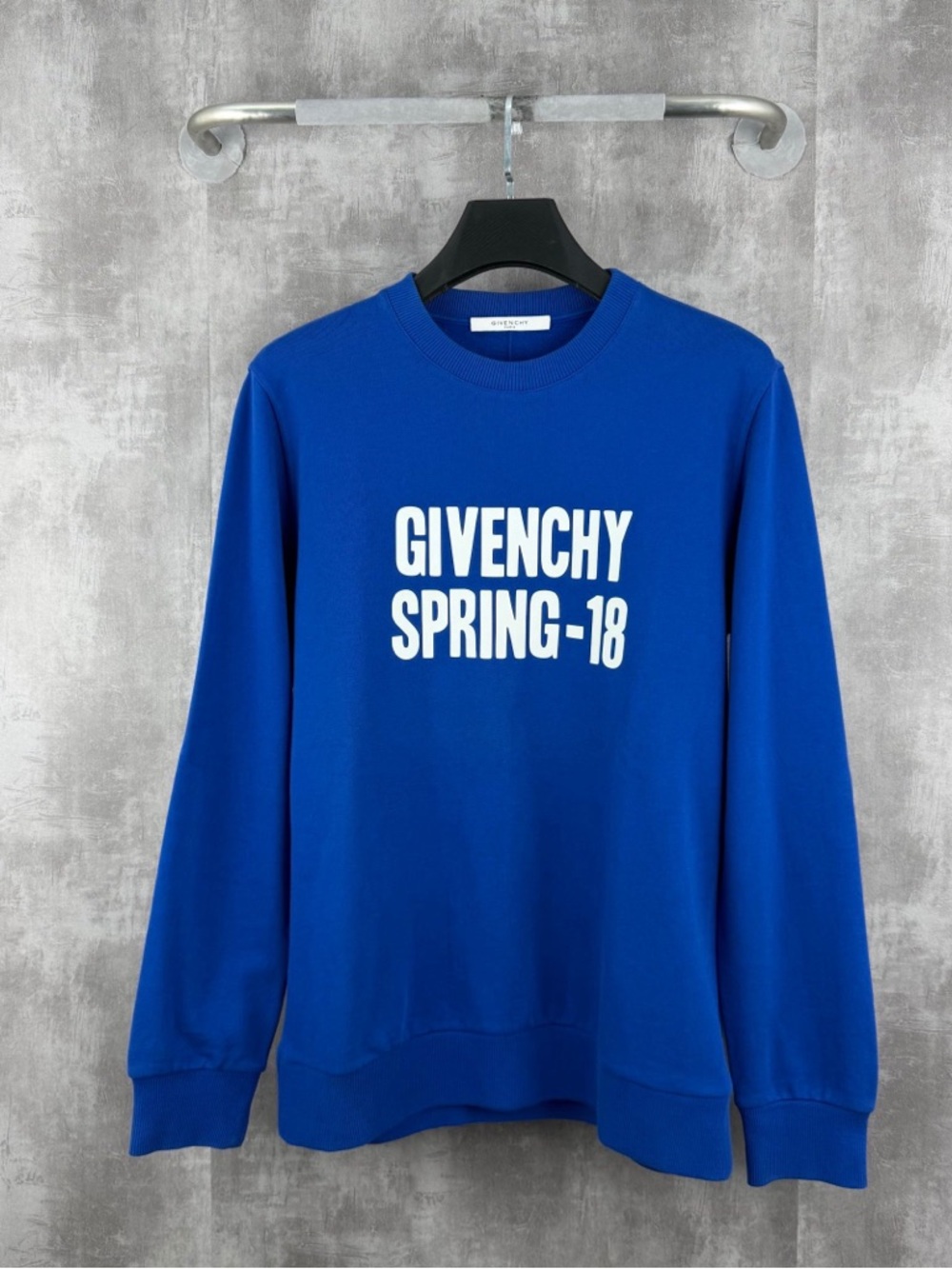 🚩steal Givenchy Spring-18 Men’s Crewneck Sweatshirt in Royal Blue